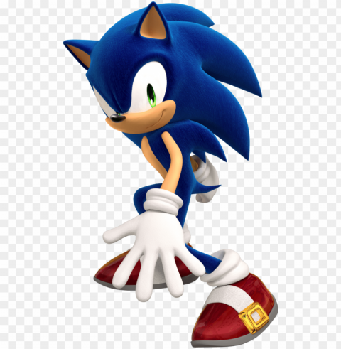 sonic the hedgehog image - sonic the hedgehog 3d render Transparent Background Isolation of PNG