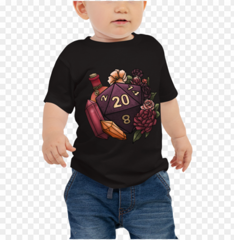 sorcerer d20 baby jersey short sleeve tee - t-shirt PNG images with alpha background