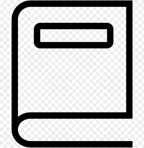 Closed Book Line Drawing Icon Transparent PNG Images For Printing