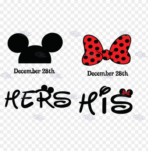 source - marriedwithmickey - com - report - minnie - his and hers Isolated PNG Image with Transparent Background