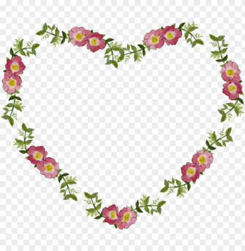 source - pixabay - com - report - wedding flowers border - heart flower frame PNG Graphic with Transparent Isolation