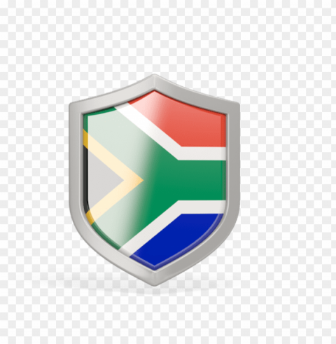 south africa flag shield PNG Image Isolated with Clear Transparency