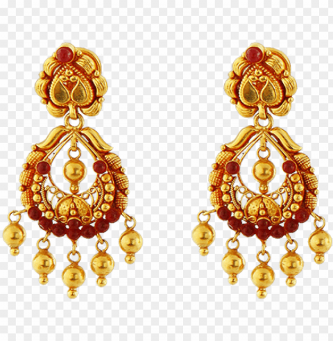 south indian gold jewellery designs with price - grt jewellery earrings collections PNG Graphic with Clear Isolation