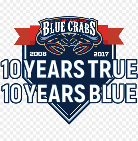 southern maryland blue crabs anniversary logo atlantic - southern maryland blue crabs Transparent Background Isolated PNG Art