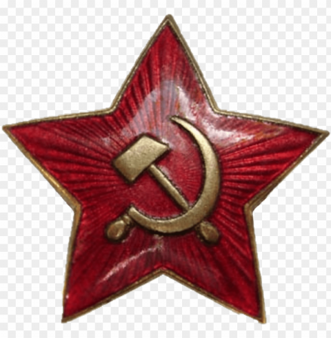 soviet sovietunion badge redstar hammerandsickle - russian red star PNG images for banners