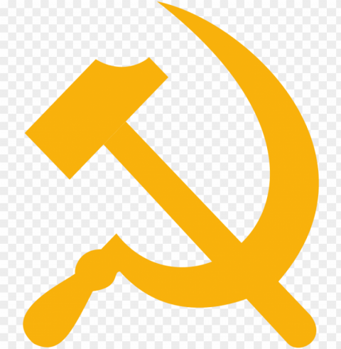 soviet union hammer and sickle russian revolution communist - flag of the soviet unio Clean Background Isolated PNG Illustration