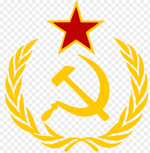 soviet union logo image Isolated Element in HighQuality PNG