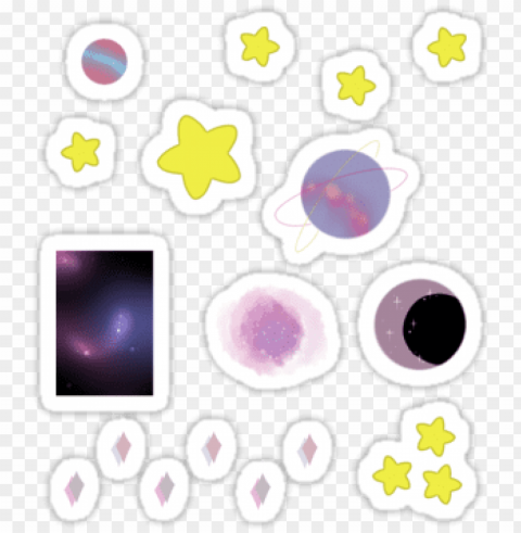 Space Aesthetic Stickers Please Dont Remove This - Space Sticker Tumblr Transparent Background Isolated PNG Illustration