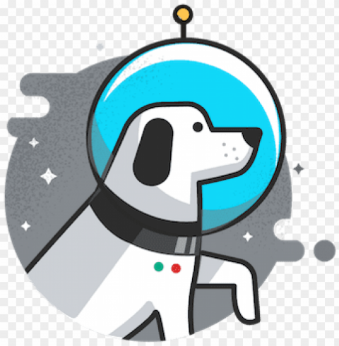 space dog illustratio HighResolution Isolated PNG with Transparency