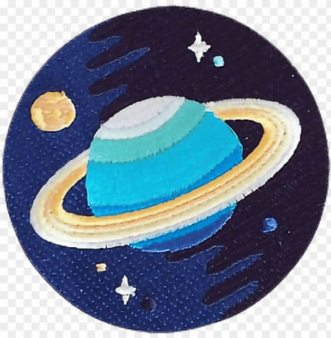 space patch planet blue tumblr clothes stars freetoedit PNG Image Isolated on Transparent Backdrop