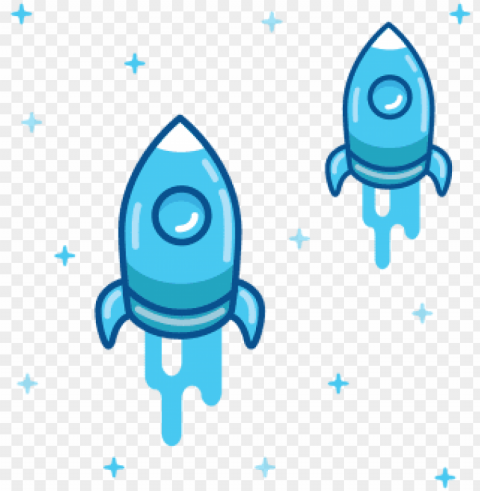 space rocket flying in space with star background - rocket PNG files with transparency