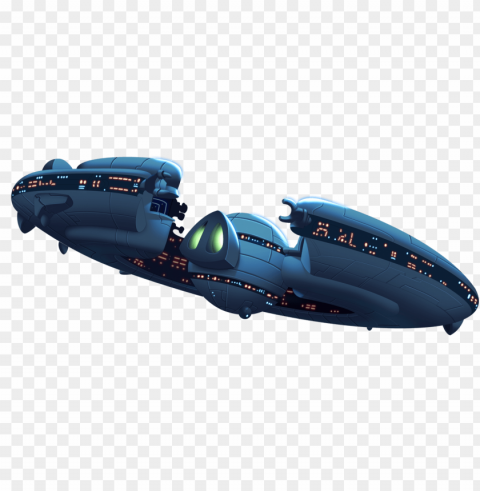 spaceship Isolated Graphic on Transparent PNG