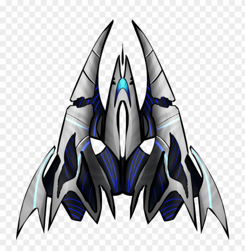 spaceship PNG with transparent backdrop