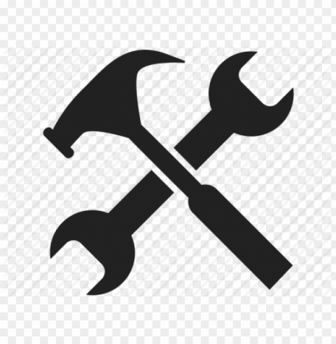 spanner clipart work tool - hammer and spanner ico Transparent background PNG stock