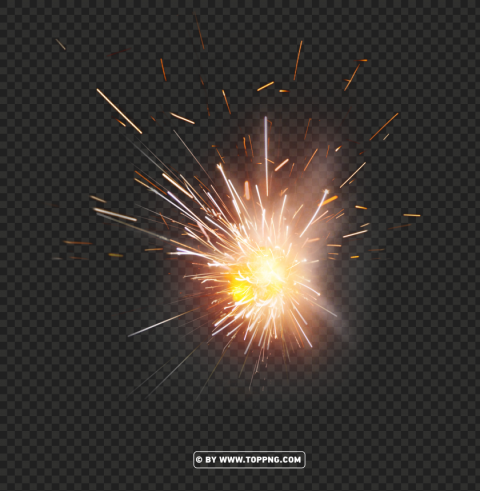 spark fireworks effect transparent PNG Graphic Isolated with Clear Background
