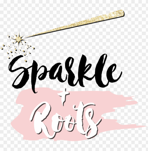 sparkle roots - calligraphy Clear Background PNG Isolated Subject