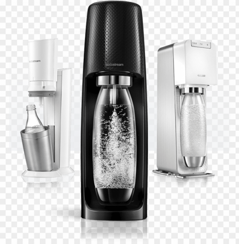 sparkling water makers - sodastream fizzi negro Clean Background Isolated PNG Character