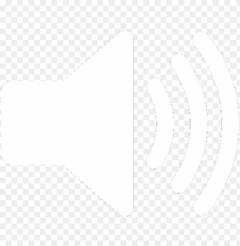 Speaker Icon - Sound Icon White PNG Image Isolated With HighQuality Clarity