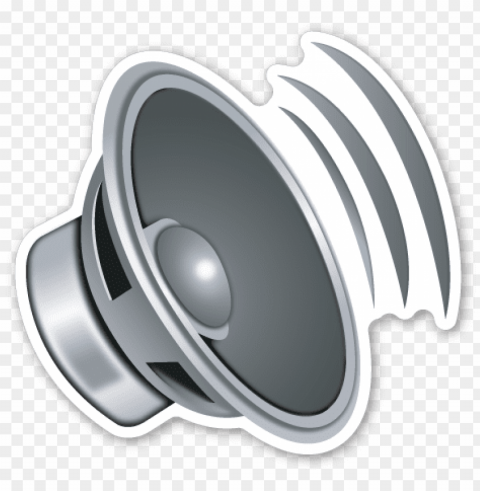 speaker with three sound waves - sound emoji Isolated Subject in Clear Transparent PNG