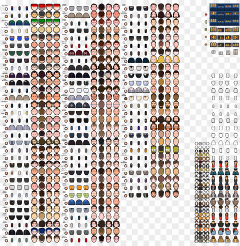 special-entities - prison architect sprite sheet PNG Image Isolated with Transparent Clarity