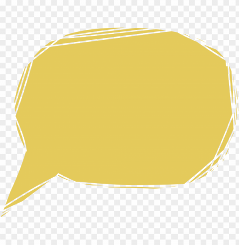 Speech Balloon Computer File - Bubble Dialog Yellow Isolated Item In HighQuality Transparent PNG