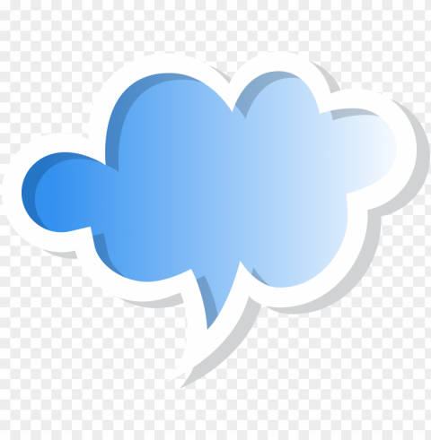 speech bubble cloud yellow left - cloud bubble Isolated Illustration in Transparent PNG