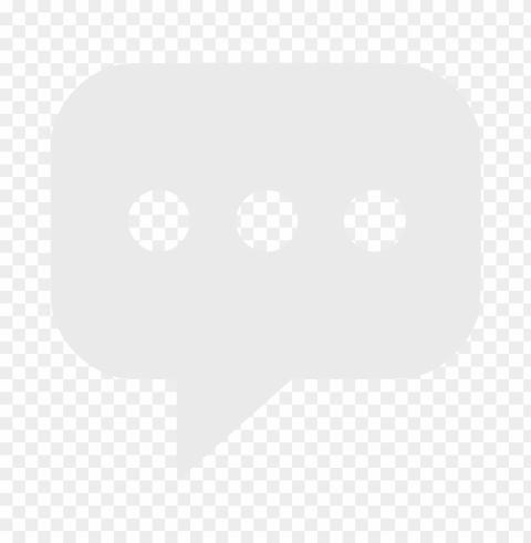 speech comment chat gray icon Isolated Artwork on Clear Background PNG