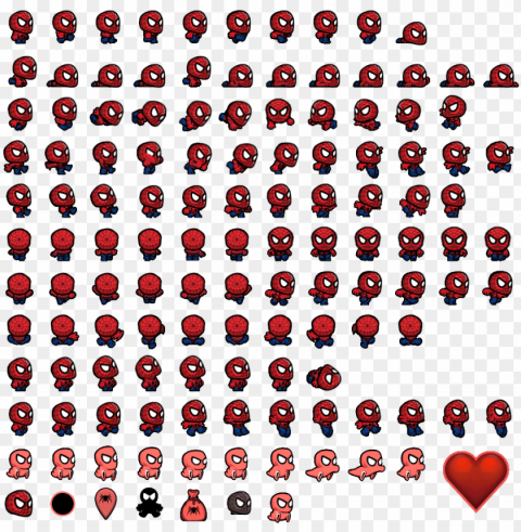 spelunky sprite sheet Isolated Object in HighQuality Transparent PNG