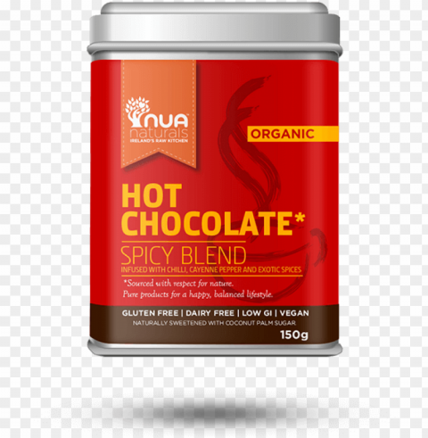 spicy hot chocolate - nua naturals organic luxury hot chocolate PNG files with no backdrop wide compilation