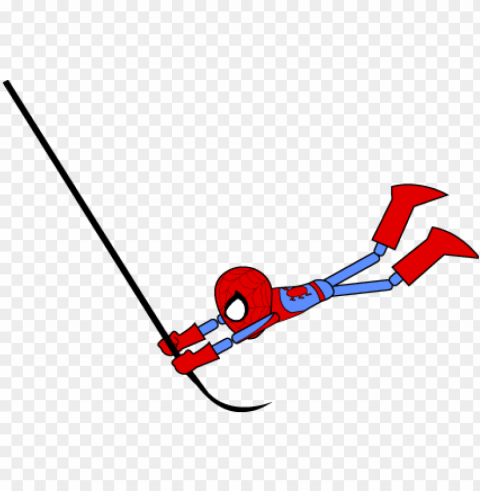 spiderman cartoon swinging download - spiderman animations Isolated Artwork on Clear Background PNG
