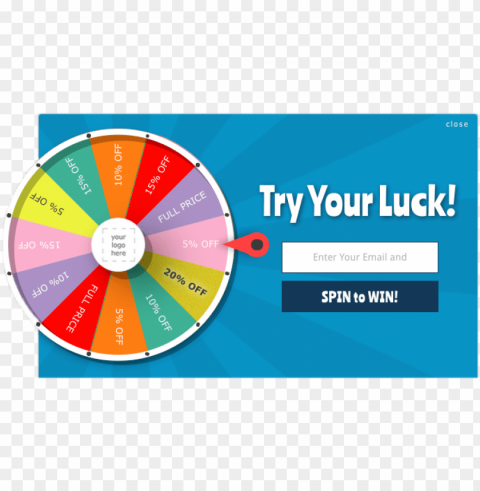 spin to win - spin and win ecommerce PNG isolated