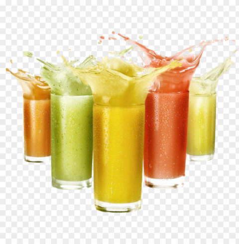 Splash Juices - Advertising Healthy Drinks PNG Transparent Graphics Bundle