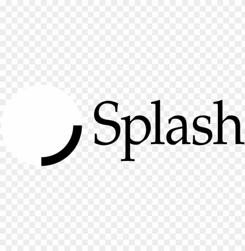 Splash Logo Black And White - Splash PNG With No Bg