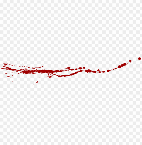 splatter clipart real - blood trail Isolated Illustration in Transparent PNG