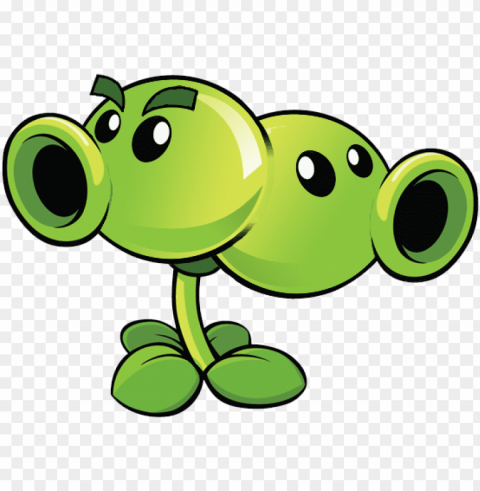 split pea - plants vs zombies double peashooter Free PNG images with alpha channel compilation