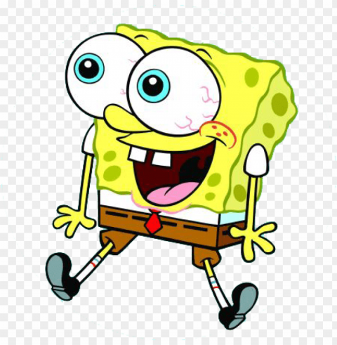 spongebob big eyes - spongebob squarepants Transparent PNG Isolated Graphic with Clarity PNG transparent with Clear Background ID 3962e0ba