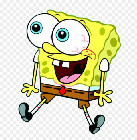 Spongebob Big Eyes - Spongebob Squarepants Transparent PNG Isolated Graphic With Clarity