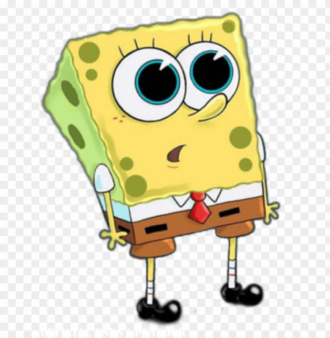 spongebob cute Transparent Background Isolated PNG Figure