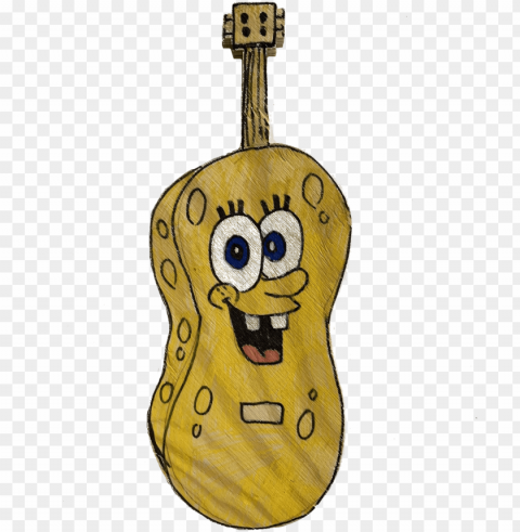 Spongebob Guitar - Cartoo HighResolution PNG Isolated Illustration