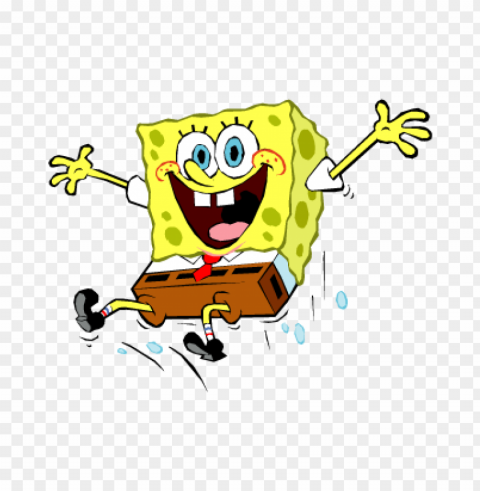 spongebob squarepants jump vector logo free High-definition transparent PNG