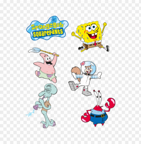 spongebob squarepants tv vector download free High-quality transparent PNG images comprehensive set