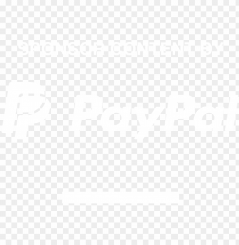 sponsor content by paypal - paypal white logo Isolated Item on HighResolution Transparent PNG