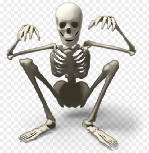 spooky skeleton ClearCut PNG Isolated Graphic