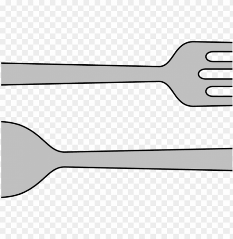 spoon and fork clipart - spoo Isolated Character in Transparent PNG Format