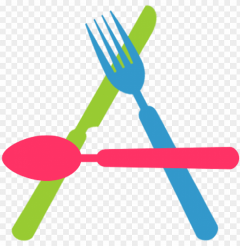 spoon and fork file - fork and spoon logo Clear Background Isolated PNG Object