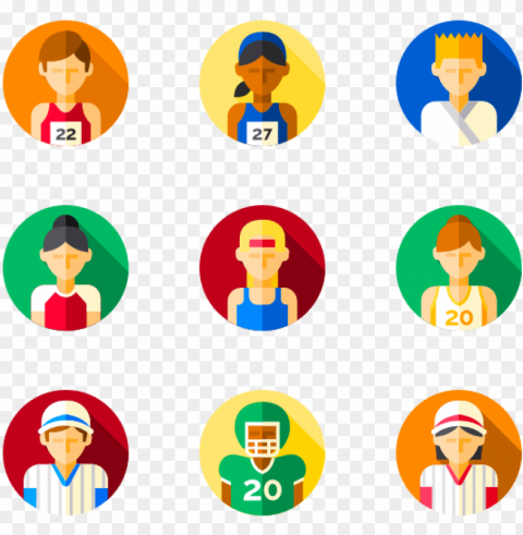 sports avatars - symbol Isolated Item with Transparent PNG Background