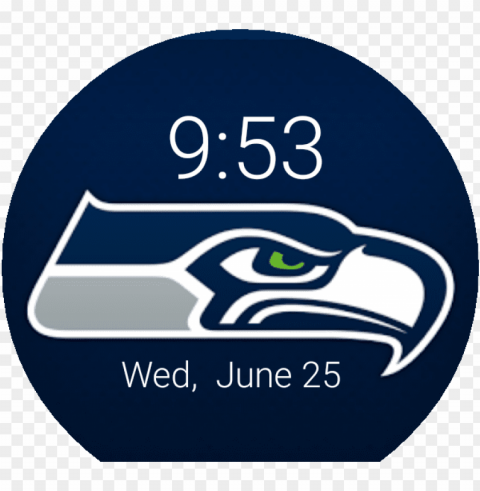 sports nfl seattle seahawks blue digital - seattle washington football team Transparent Background PNG Isolated Character