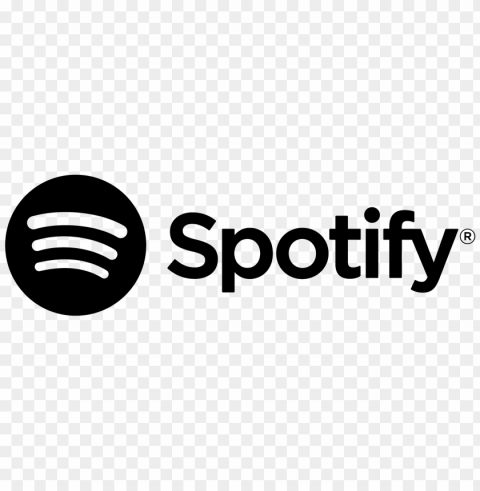 Spotify Black Logo Isolated Graphic On Clear Transparent PNG