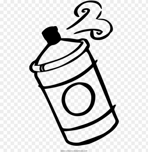 spray can coloring page - aerosol spray PNG Graphic Isolated on Clear Background Detail