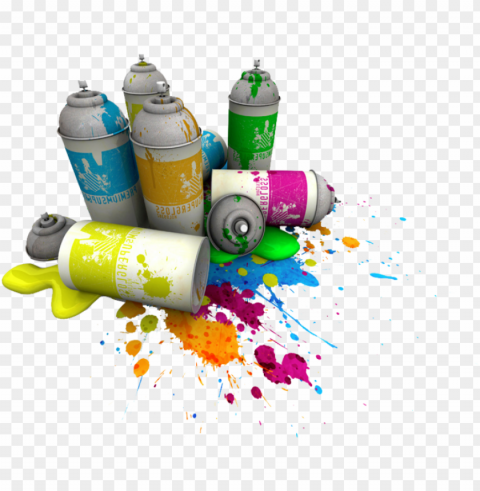 spray can - spray paint cans painti PNG Image with Clear Background Isolation